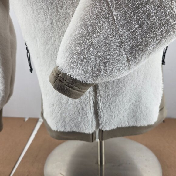 Mountain Hardwear Jacket Women Medium White  Fleece Full Zip Up Pile Warm Soft - Picture 5 of 8